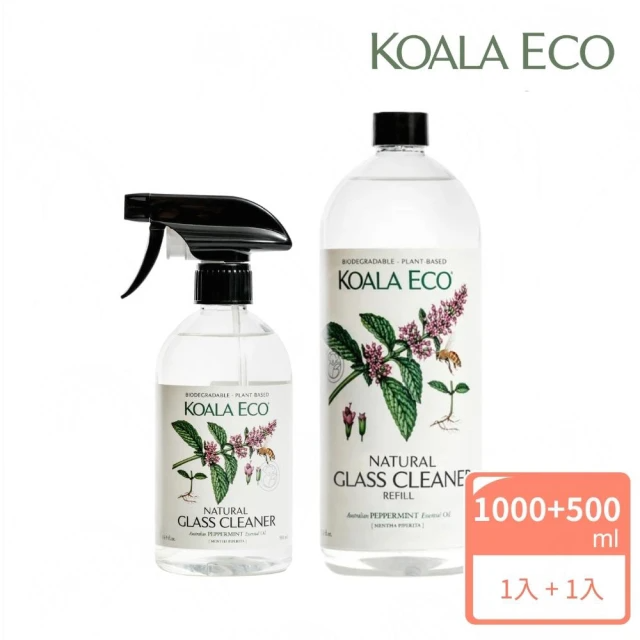 澳洲科菈KOALA ECO 閃亮玻璃歐薄荷清潔劑實惠組