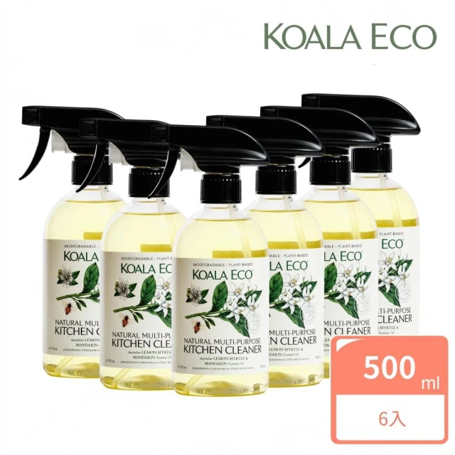 澳洲科菈KOALA ECO 廚房萬用檸檬尤加利＆柑橘清潔劑六入組