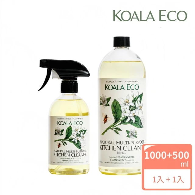 澳洲科菈KOALA ECO 廚房萬用檸檬尤加利＆柑橘清潔劑實惠組