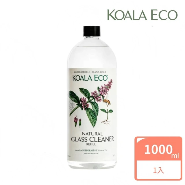 澳洲科菈 KOALA ECO 閃亮玻璃清潔劑 補充瓶1000ml