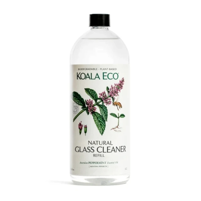 澳洲科菈KOALA ECO 閃亮玻璃歐薄荷清潔劑補充瓶1000ml