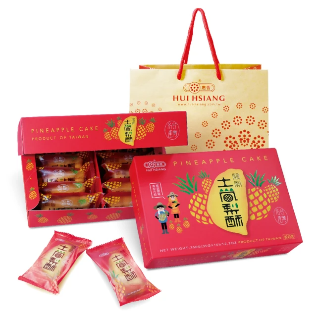 惠香 台灣造型關廟土鳳梨酥禮盒350g
