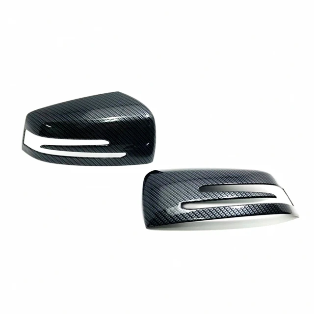 IDFR-Benz 賓士 A-class W176 2012~2018 後視鏡蓋(水轉印卡夢碳纖)