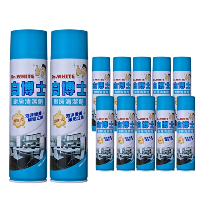 白博士 廚房泡沫噴霧清潔劑600mlx12入/箱