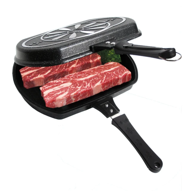 鉅豪 韓國進口大理石不沾雙享鍋