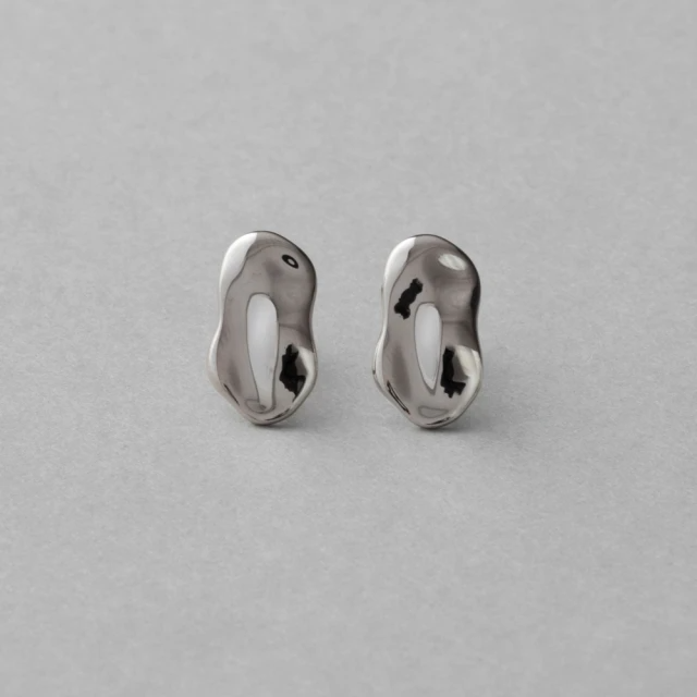 ete 長豆輪廓夾式耳環(鉑金色 金色)