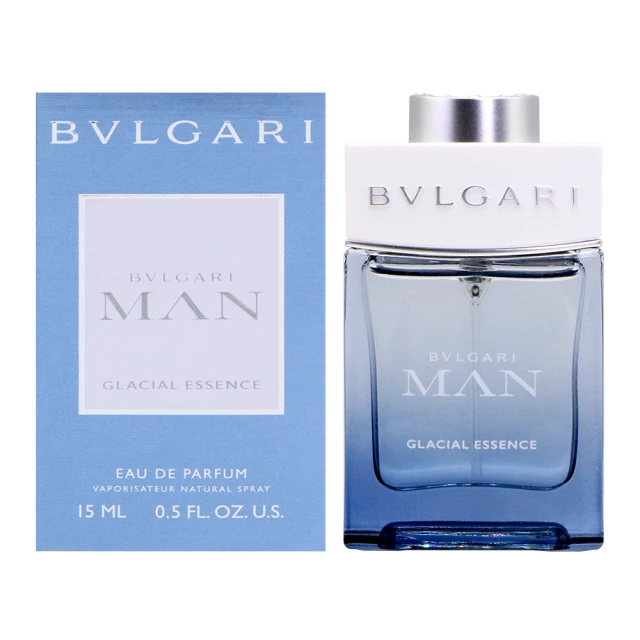 BVLGARI 寶格麗 MAN GLACIAL ESSENCE 極地冰峰男性淡香精15ml 噴式隨身瓶