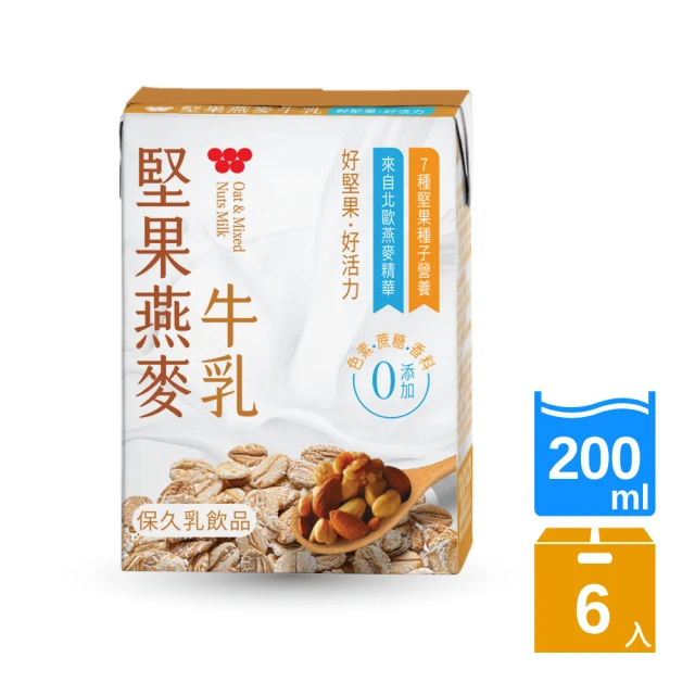味全 堅果燕麥牛乳 200mlx6入