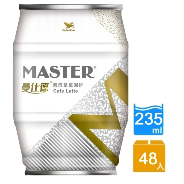 統一 曼仕德 濃醇拿鐵咖啡 235mlx48入