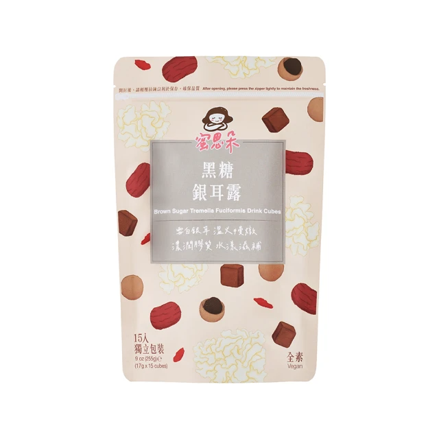 Medolly 蜜思朵 黑糖銀耳露茶磚(17gx15入/袋)