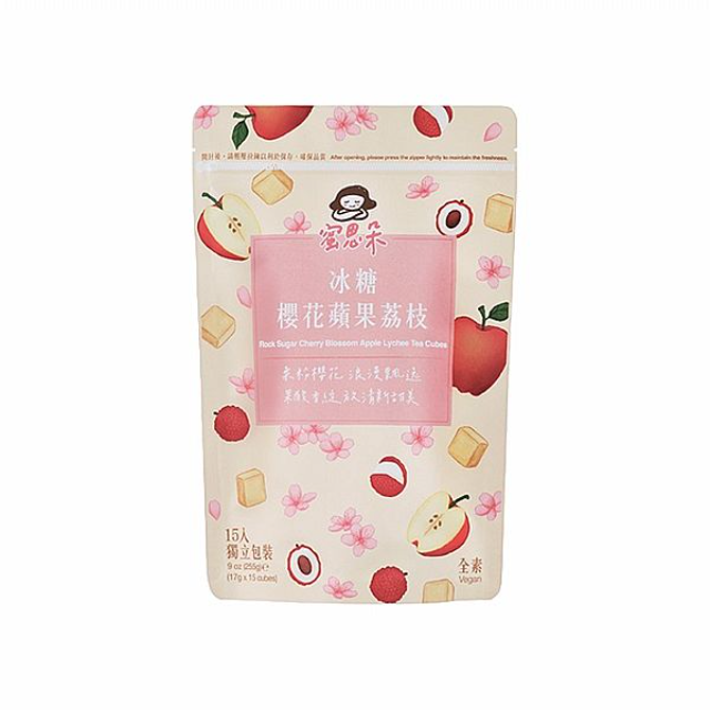 Medolly 蜜思朵 冰糖櫻花蘋果荔枝茶磚(17gx15入/袋)