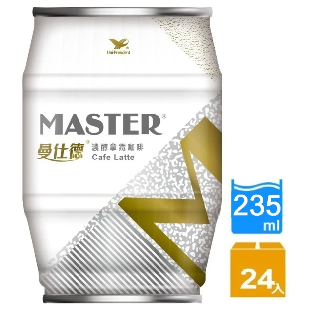 統一 曼仕德 濃醇拿鐵咖啡 235mlx24入