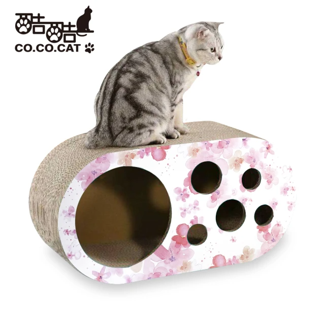 Co.Co.Cat 酷酷貓 櫻花白洞洞樂 100%台灣製貓抓板