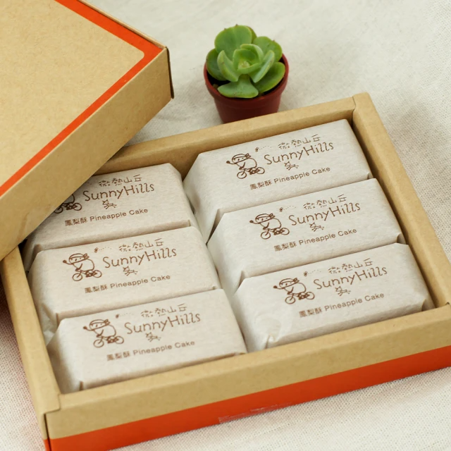 微熱山丘 經典土鳳梨酥禮盒 (600g±2.5%/6入/盒)