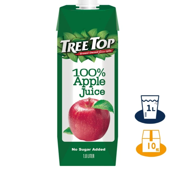Tree top 樹頂 100%蘋果汁 1000mlx10入