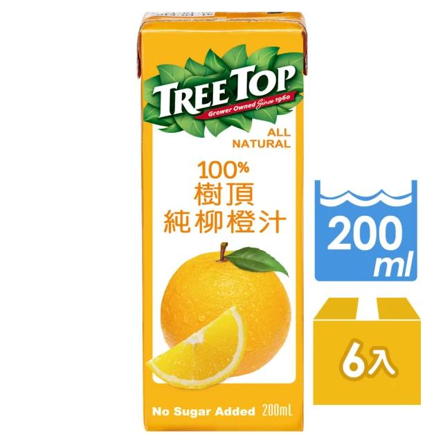 Tree top 樹頂 100%柳橙汁 200mlx6入