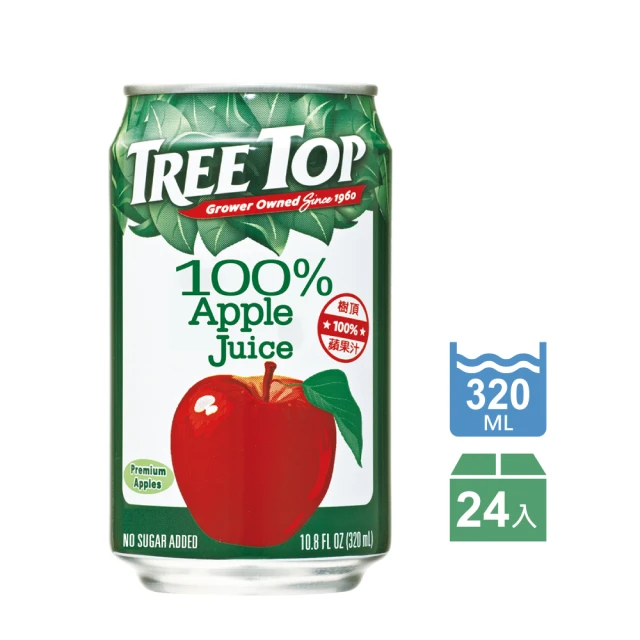 Tree top 樹頂 100%蘋果汁 320mlx24入
