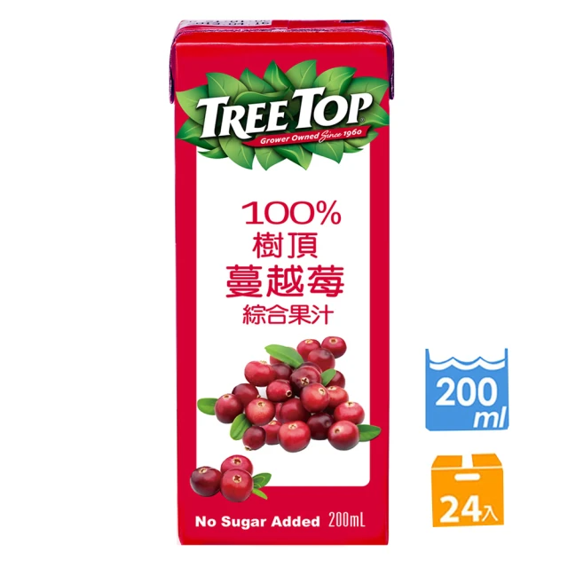 Tree top 樹頂 100%蔓越莓綜合果汁 200mlx24入