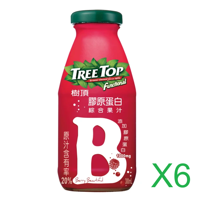 Tree top 樹頂 膠原蛋白綜合果汁 300mlx6入