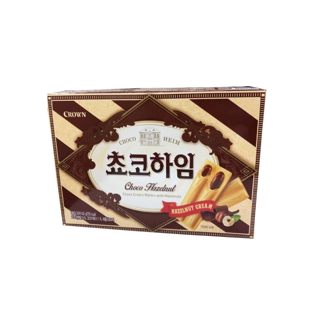 CROWN 皇冠 榛果可可醬威化酥 142g