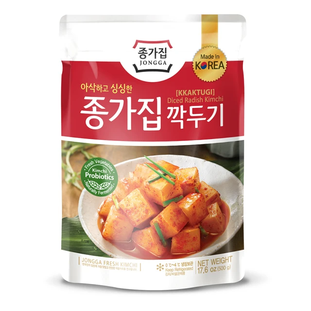 【宗家府】蘿蔔切塊Kimchi 500公克(清脆爽口的蘿蔔)