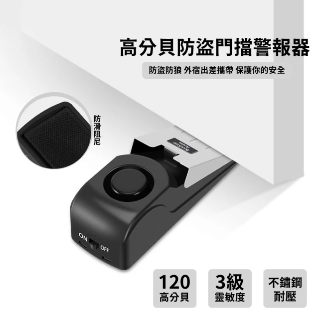 高分貝防盜門擋警報器1入