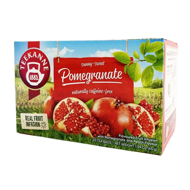 TEEKANNE 恬康樂 德國紅石榴水蜜桃果茶 (2.25g*20包/盒)
