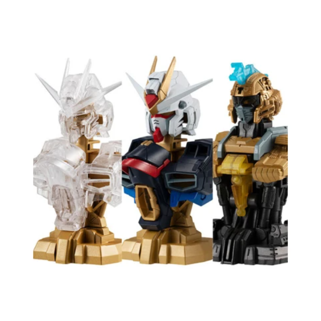 BANDAI 萬代 扭蛋 MS MECHANICAL BUST 機動戰士 鋼彈胸像 04 自由鋼彈 一套三款