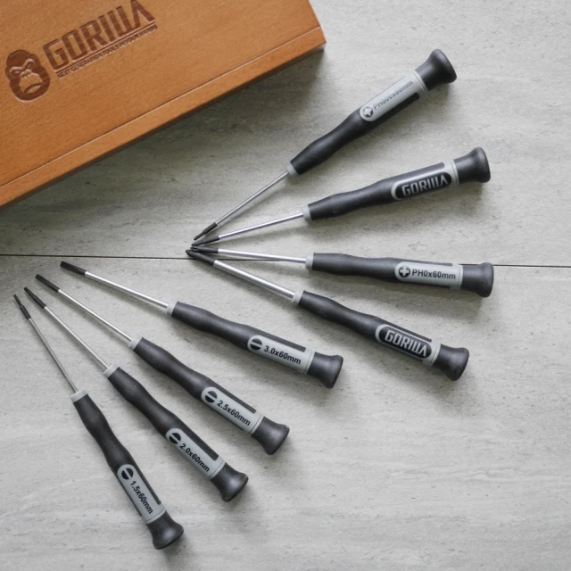 GORILLA 紳士質人手工具 精密螺絲起子木盒組