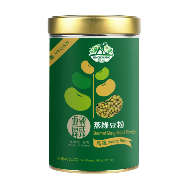 禾園生技 旺伯-返穀歸臻-蒸綠豆粉（400g）