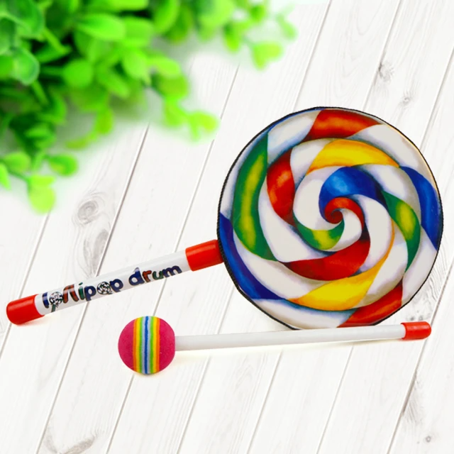 美佳音樂 打擊樂器 6吋棒棒糖手敲鼓