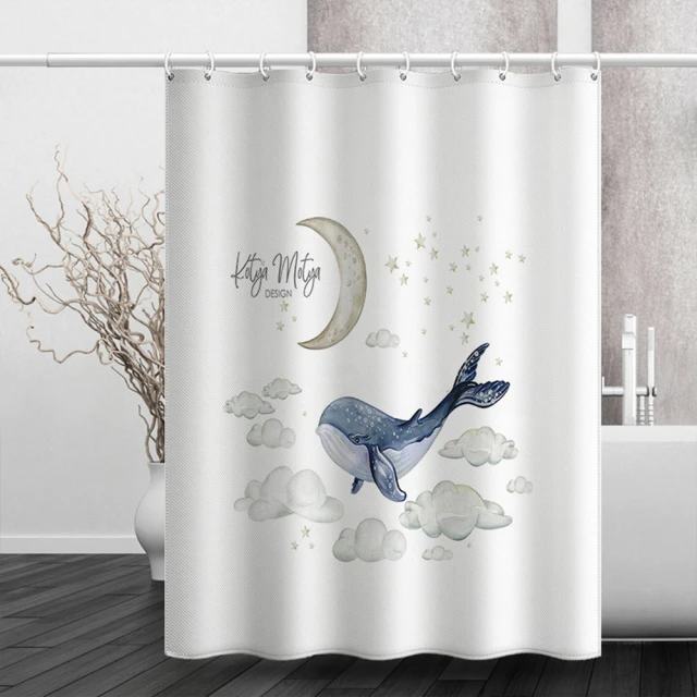 三房兩廳-文創色彩防水防霉加厚浴簾