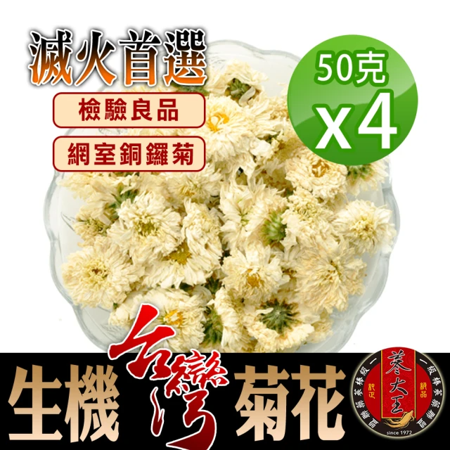 蔘大王 滅火首選-生機台灣菊花 (50g*4入)