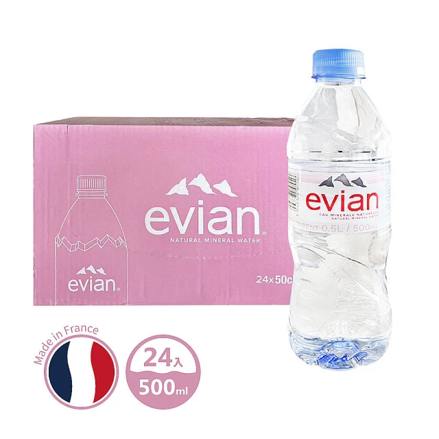 evian依雲 天然礦泉水 (500ml*24入/箱)