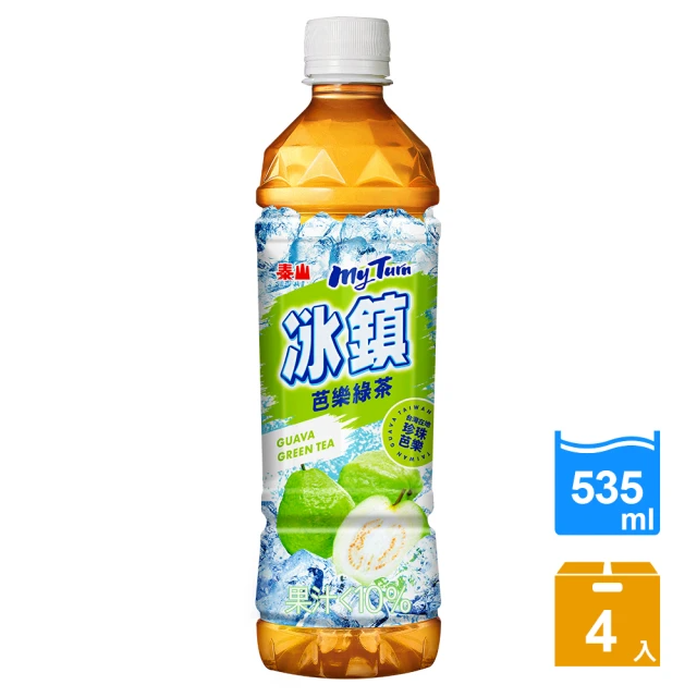 泰山 冰鎮芭樂綠茶535mlx4入