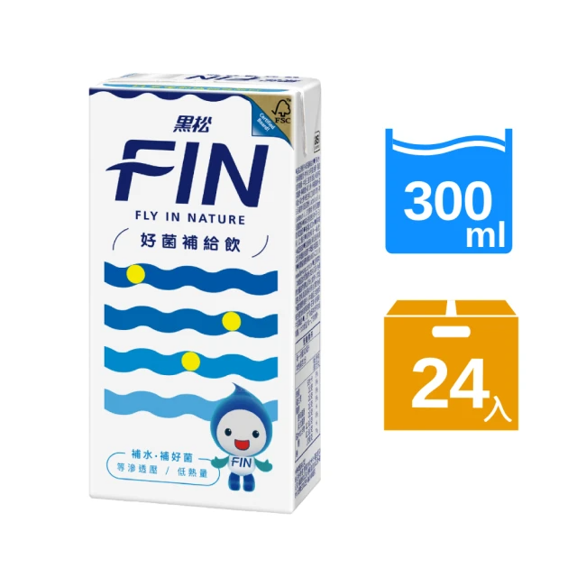 黑松 FIN 好菌補給飲 300mlx24入