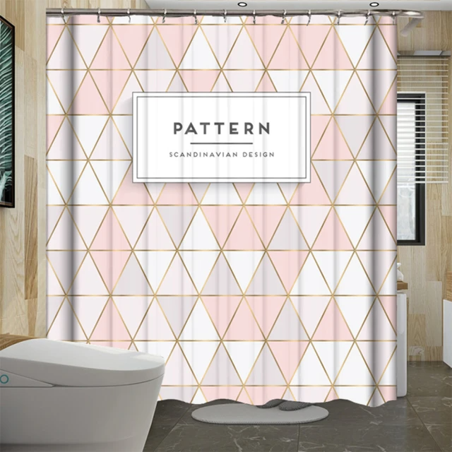 三房兩廳-原創色系防水防霉加厚浴簾