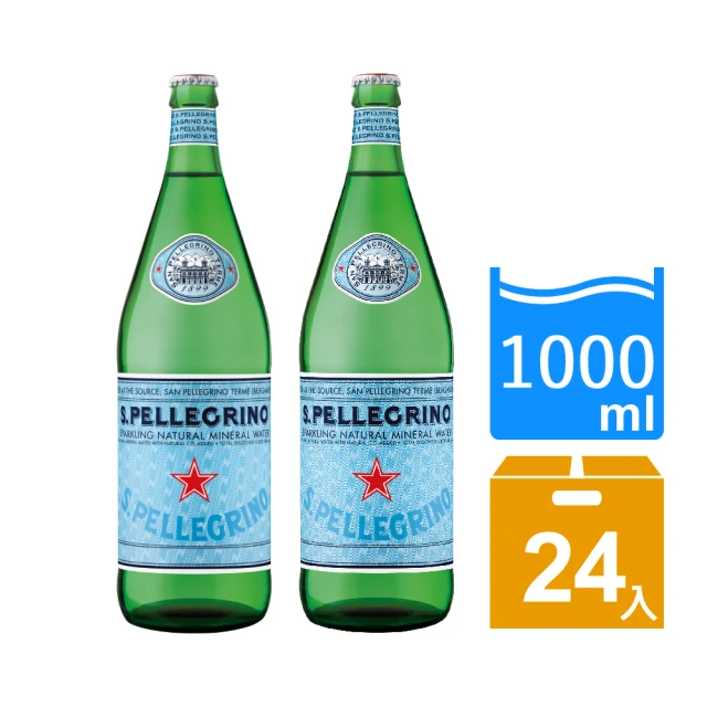 聖沛黎洛 氣泡礦泉水 1000ml*24入 (共2箱)