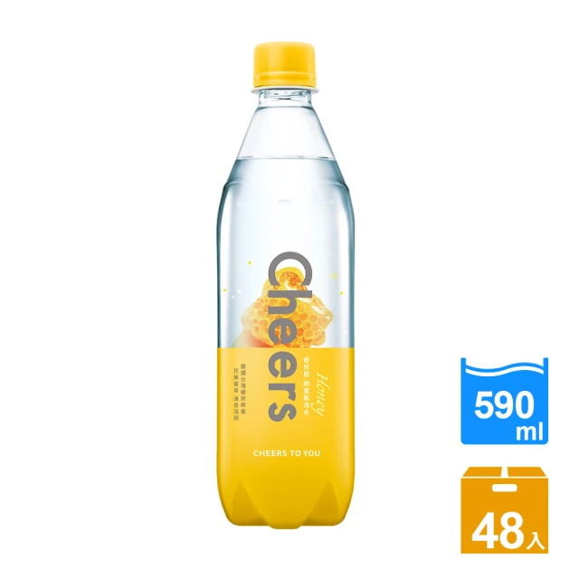 泰山 Cheers Bee-蜂蜜氣泡水 590ml*48入 (共2箱)
