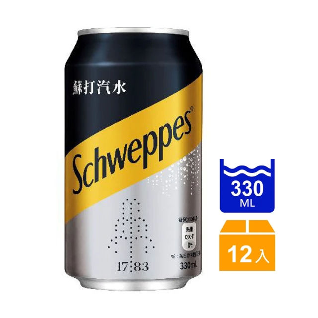 Schweppes 舒味思 蘇打汽水 330ml*12入