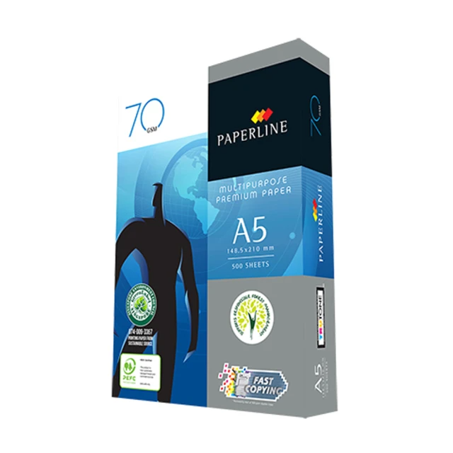 PAPERLINE A5多功能影印紙-70磅（10包入/箱）地球藍