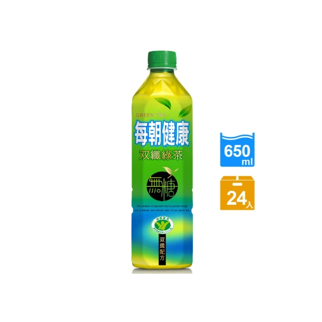每朝健康 雙纖綠茶 (650ml*24入/箱)