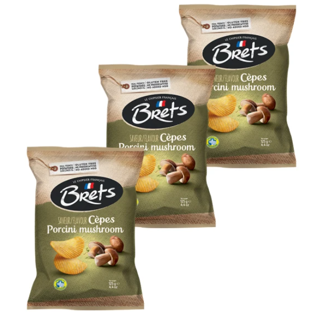 Brets 布列滋 牛肝菌菇厚切洋芋片 (125g*3包)