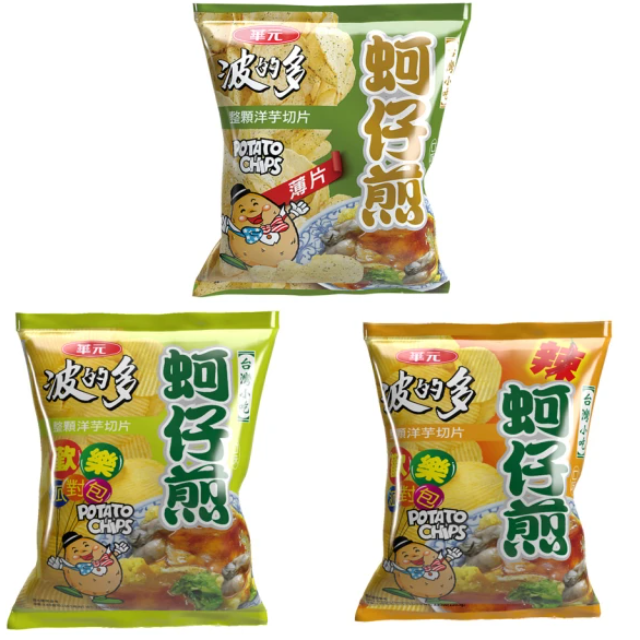 華元 波的多 蚵仔煎 (110.5g/包) (辣味/原味/薄片-口味任選)