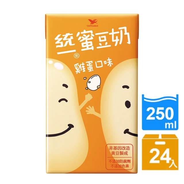 統一 蜜豆奶 雞蛋口味 250mlx24入