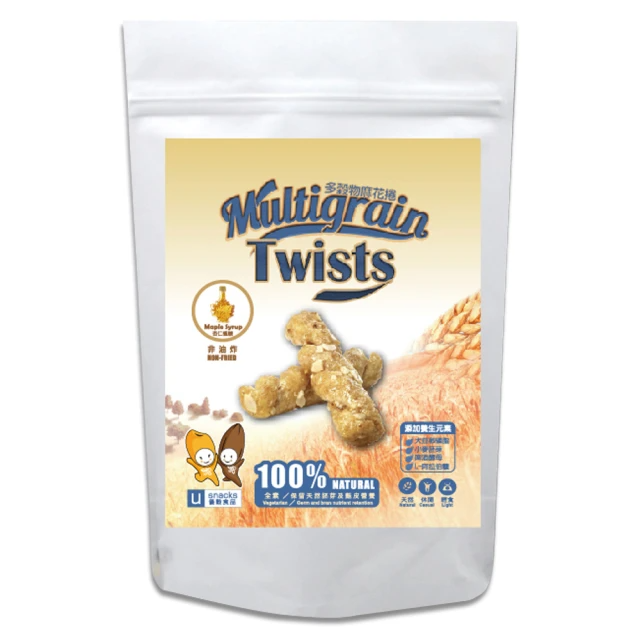 優穀食品 多穀物麻花捲-楓糖杏仁（120g）