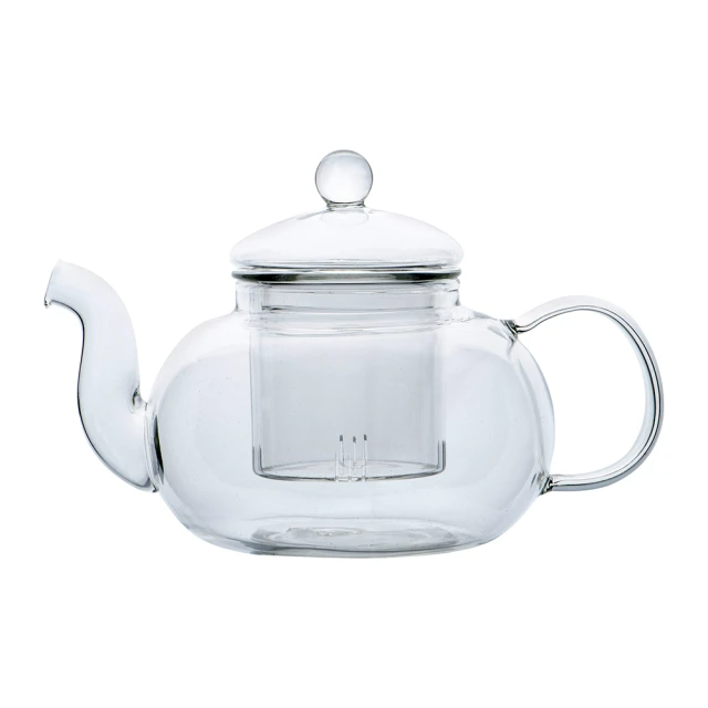 加厚耐熱玻璃花茶壺(600ml)