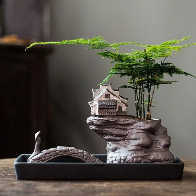 創意微景觀陶瓷綠植花器 居家裝飾