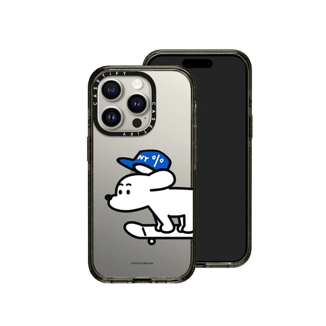 Casetify iPhone 15 Pro 耐衝擊保護殼-滑板小狗John(支援無線充電)