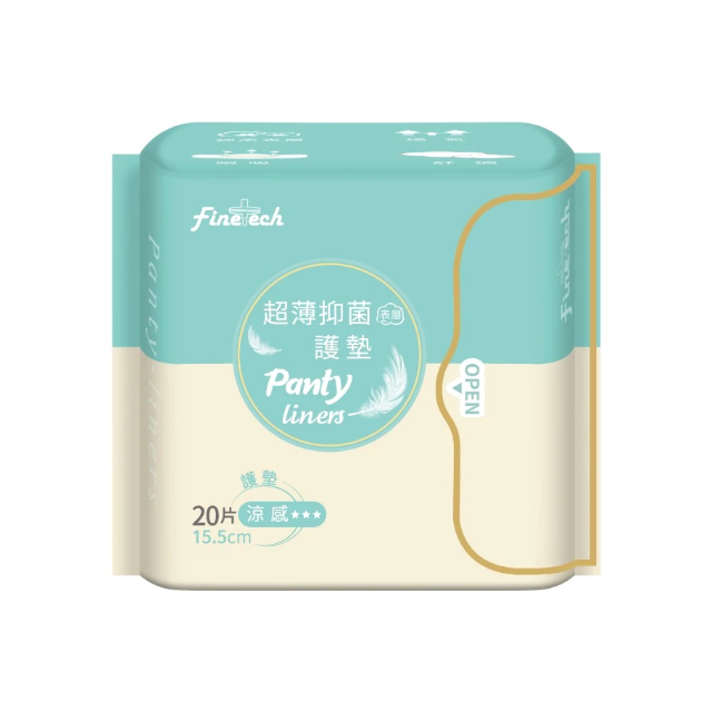 Finetech 釩泰 超薄抑菌涼感護墊 15.5cm(20片/包)